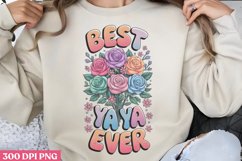 Best yaya ever PNG, Mothers Day Sublimation PNG Product Image 2