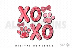 Dog Valentine Coquette PNG, Dog Mom Sublimation Design Product Image 1