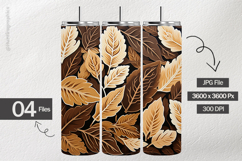 Flat Leaves Digital Papers - 04 Variation Product Image 2
