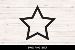 Star Outline SVG Product Image 1