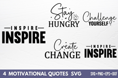 Motivational Quotes Designs SVG Product Image 1