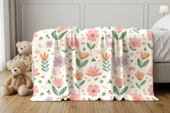 Child blanket mockup on bed Product Image 2