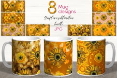 Summer Sunflowers | Sublimation Mug design bundle, JPG Product Image 1