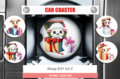 Car Coaster Sheep Gift Product Image 1