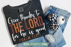 Give Thanks To The Lord SVG | Thanksgiving SVG | Fall SVG Product Image 2