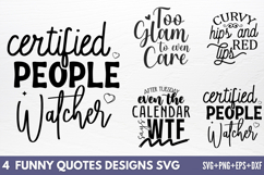 Funny Quotes Designs SVG Product Image 1