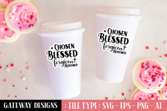 Chosen Blessed Forgiven Redeemed sticker design Product Image 1