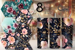 Vintage Flowers | gentle tumbler Sublimation design bundle Product Image 1