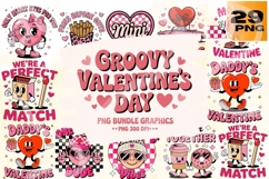 Groovy Valentine&#039;s Day Bundle - 29 PNG Product Image 1