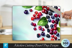 Mixed Berries Cutting Board Sublimation Design Product Image 1