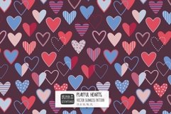 Cute Valentine Hearts Seamless Pattern Product Image 1