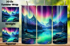 Alcohol Ink Northern Lights Tumbler Wrap | 20oz Sublimation Product Image 1