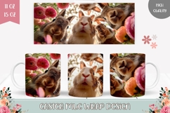 Easter Mug Sublimation, Easter Bunnies Mug Template Product Image 1
