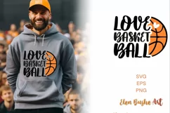 I love Basketball svg, Basketball svg Product Image 1