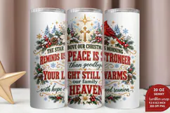 Christmas Memorial 20oz Tumbler Wrap, Remembrance Christmas Product Image 2