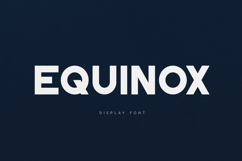 Eqinox Bold Modern Display Font Product Image 1