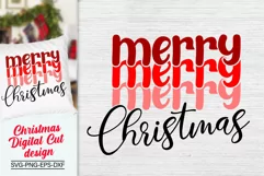 Merry Merry Merry Christmas Svg, Christmas Svg Product Image 2