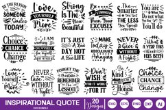 Inspirational Quote SVG Bundle| motivational quote SVG Product Image 1