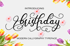 Bristhday Script Product Image 1