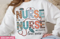 Valentine Nurse Sublimation Bundle PNG Product Image 5