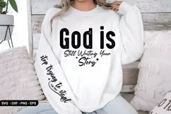 God is Still Sleeve - Sleeve SVG Design, T-Shirt Design Product Image 2