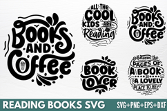 Reading Books SVG Product Image 1