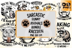 Sarcastic Funny Animals Bundle PNG - 300 DPI Product Image 1
