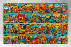 Luggage tag sublimation bundle Bag tag designs Travel tags Product Image 3