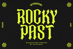 Rocky Past - Blackletter Display Font Product Image 1