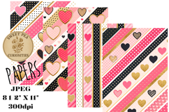 Valentines, Pinks, Papers, Junk Journal Product Image 1