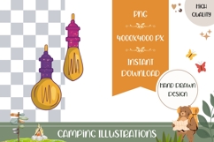 Hand Drawn Lights Illustration, Cartoon Lights PNG Product Image 1