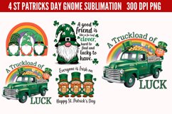 St Patricks Day Gnome Sublimation PNG Product Image 2