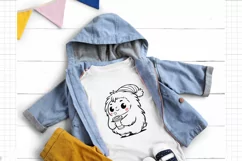 Cute baby Yeti. SVG, PNG, EPS. Cut file. Product Image 4