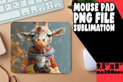 Playful Animal Sublimation Mouse Pad Product Image 1