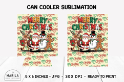 Merry christmas Can Cooler Wrap Sublimation #6 Product Image 1