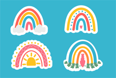 Boho rainbow sticker Product Image 6