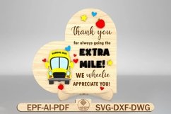 Bus Driver Heart Sign SVG, Gift for Bus Driver Product Image 1