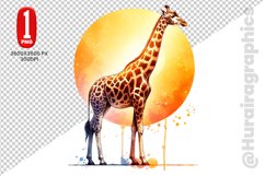 Cute Girraffe Clipart - PNG File Product Image 1