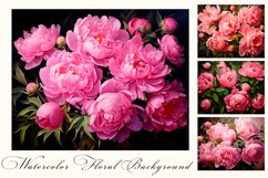 Pink peonies flowers Impressionism modern painting Product Image 1