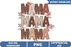 Retro Floral Mama Sublimation, Mother&#039;s Day Png Product Image 1