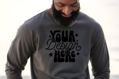 Gildan 18000 Crewneck Mockup, Oversized Mockup Model Mockup Product Image 1