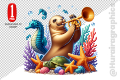 Cute Sealion Clipart - PNG File Product Image 2