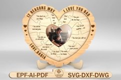 Personalized 12 Reasons Why I Love You Dad Stand decor SVG Product Image 1