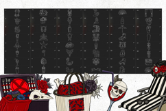 45 Summer Goth Tattoo Stamp Brushes for Procreate Product Image 6