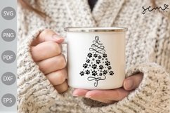 Christmas Tree With Paws SVG Cut Files/ Christmas SVG Design Product Image 6
