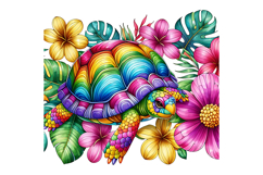 Cute Turtle Clipart - PNG File Product Image 2