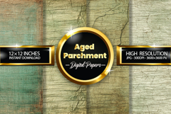 Aged Parchment Digital Papers - 04 Variation Product Image 2