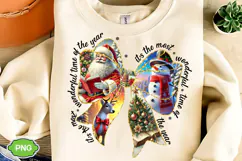 It's The Most Wonderful Time Of The Year PNG, Christmas Bow Product Image 8