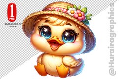 Cute Duck Clipart - PNG File Product Image 1