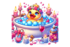 Cute Duck Clipart - PNG File Product Image 2